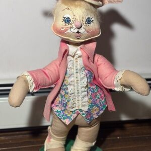 Vintage 1988 Annalee Mobitilee Easter Charming Parade Boy Bunny